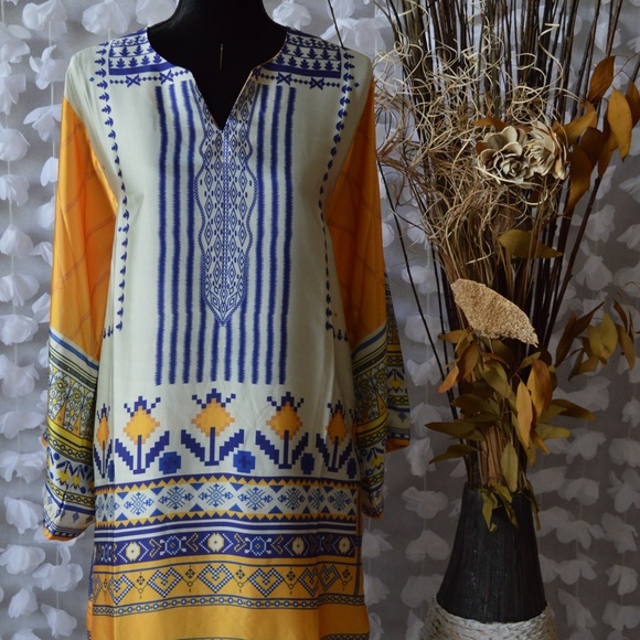 NEW Fancy Khaadi Silk satin Designer Shirt Kurta - Picture 2 of 7